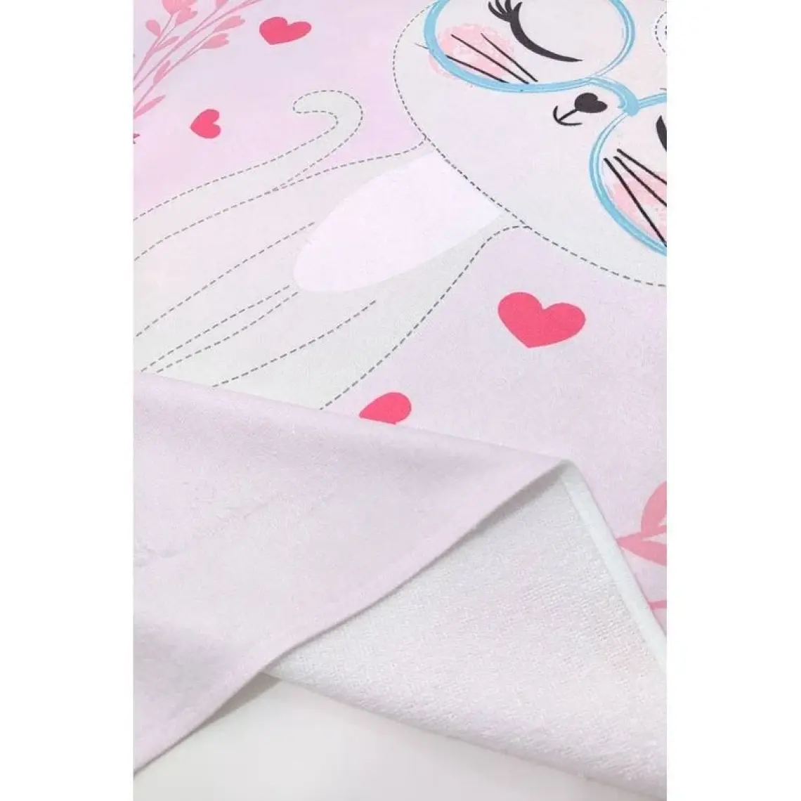 Vevien Home Sevimli Kedi Dijital Baskılı 70X140 cm Çocuk Plaj Havlusu