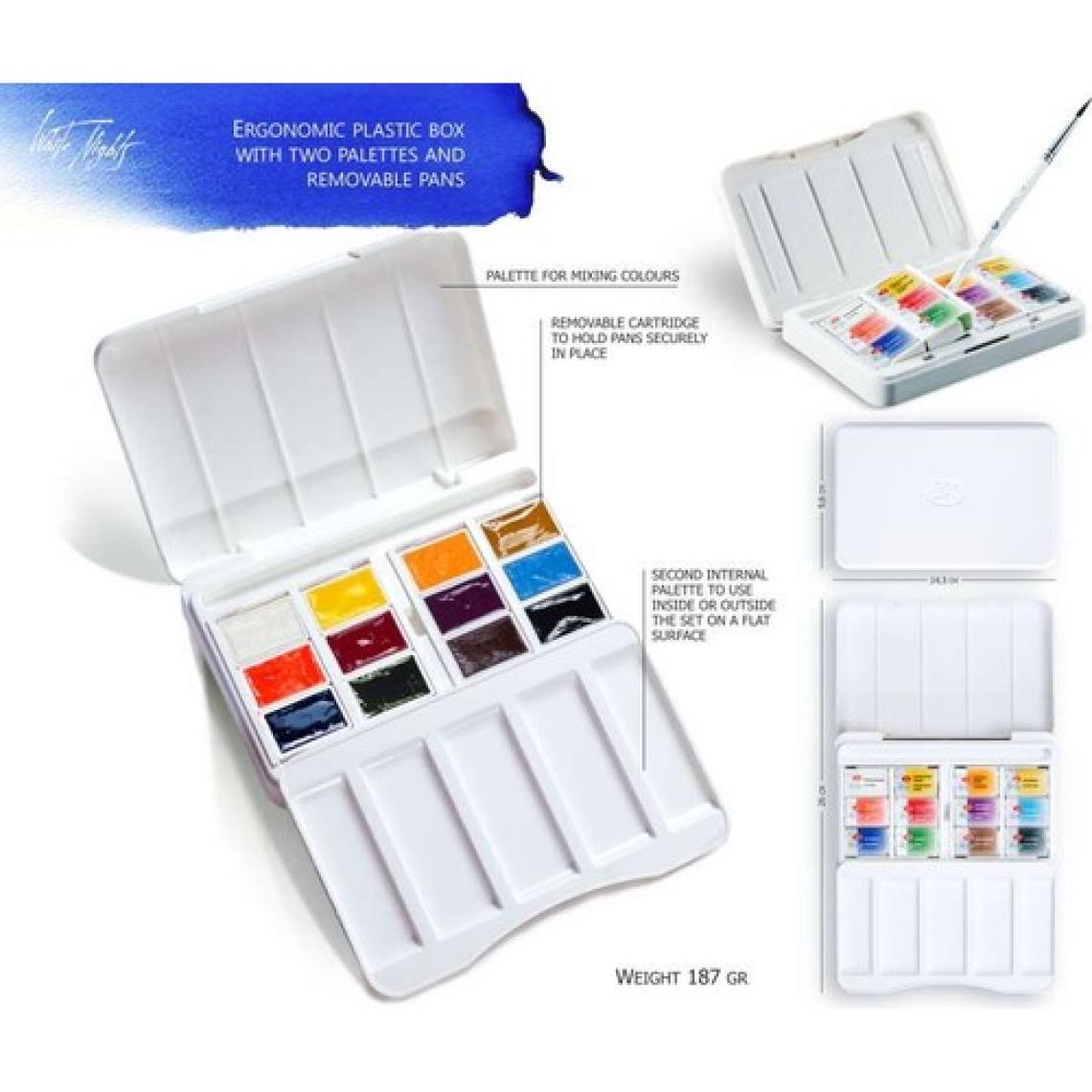 St. Petersburg White Nights Extra-Fine Tam Tablet Sulu Boya 2.5ml 12’li Iws Set