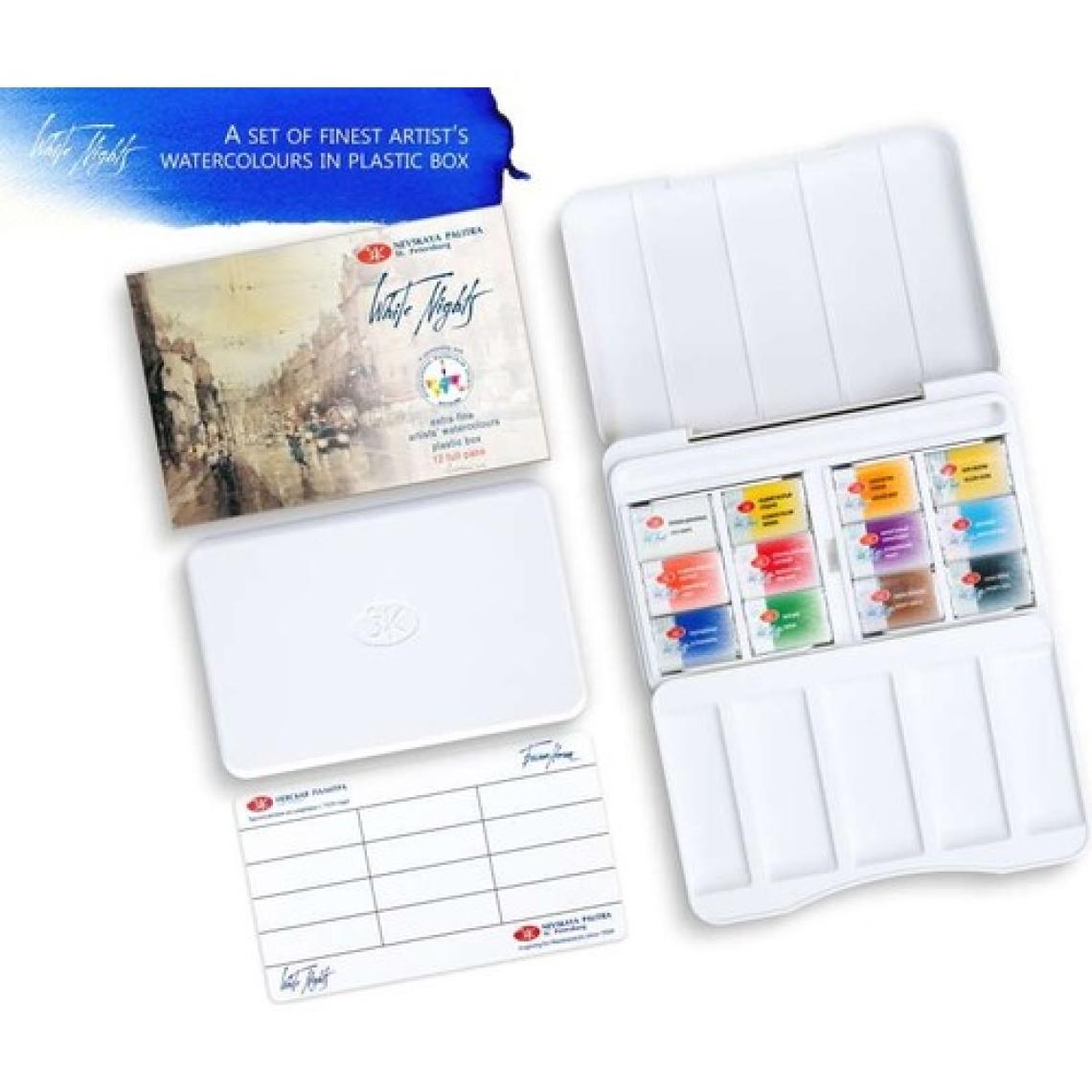 St. Petersburg White Nights Extra-Fine Tam Tablet Sulu Boya 2.5ml 12’li Iws Set