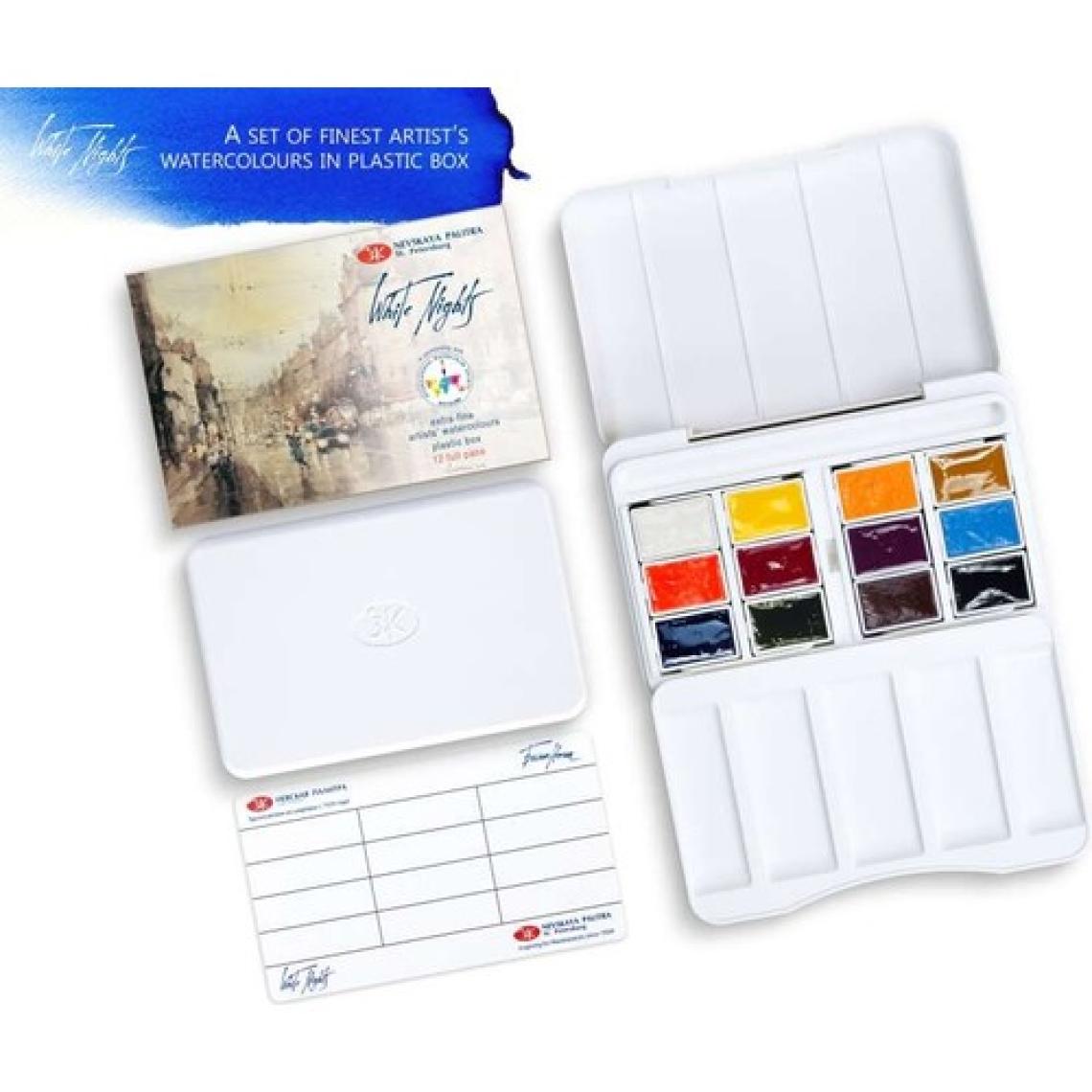 St. Petersburg White Nights Extra-Fine Tam Tablet Sulu Boya 2.5ml 12’li Iws Set