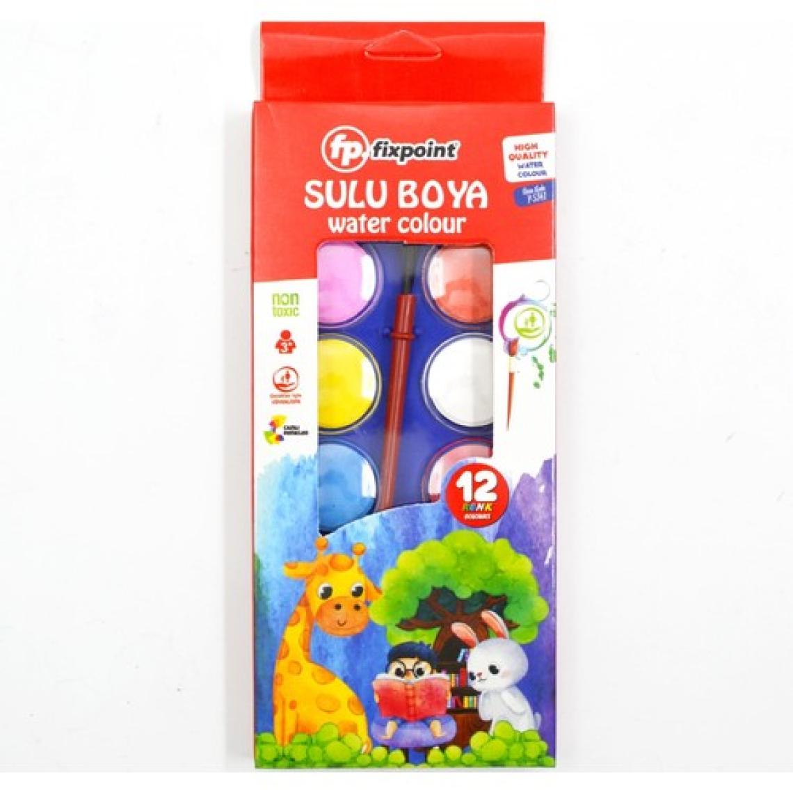 Fixpoint  Küçük Boy Sulu Boya 12 Renk ( P-5341 )