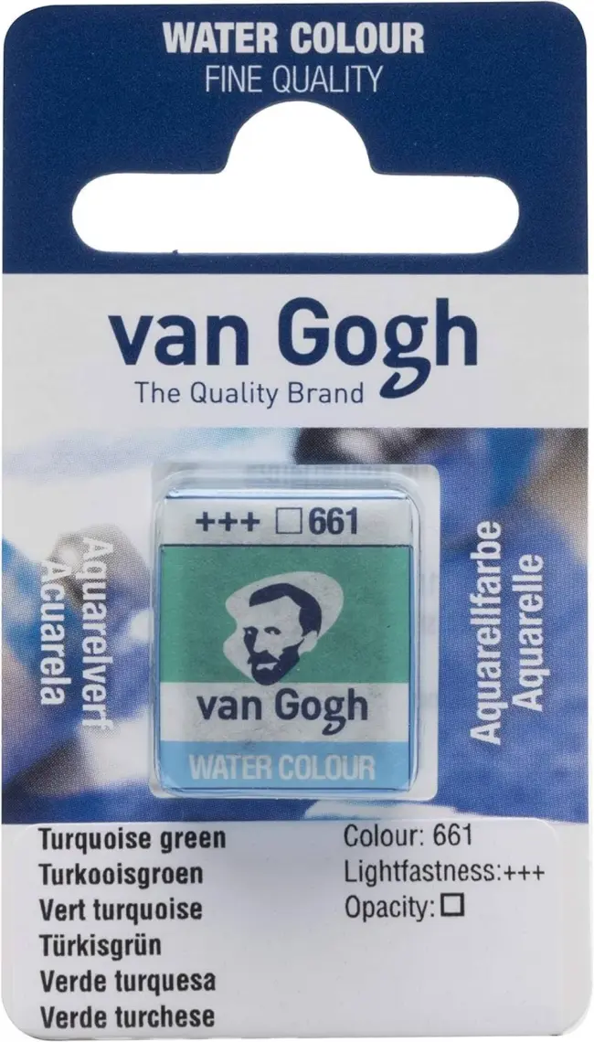 Van Gogh Sulu Boya Tablet No:661 Turquoise Green