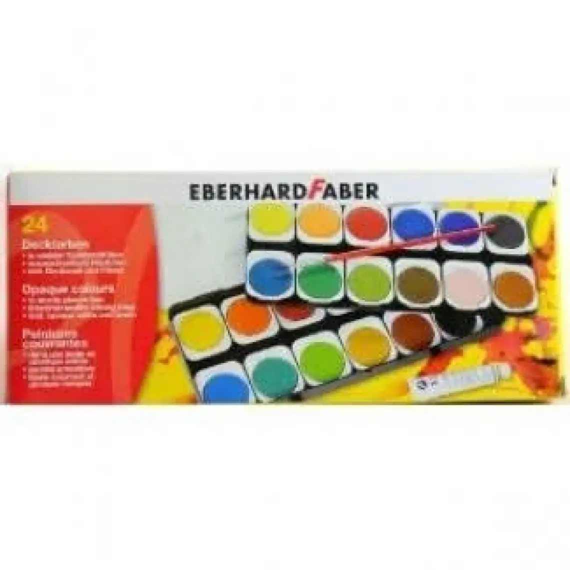 Eberhard Faber Suluboya 24 Renk Plastik Kutu