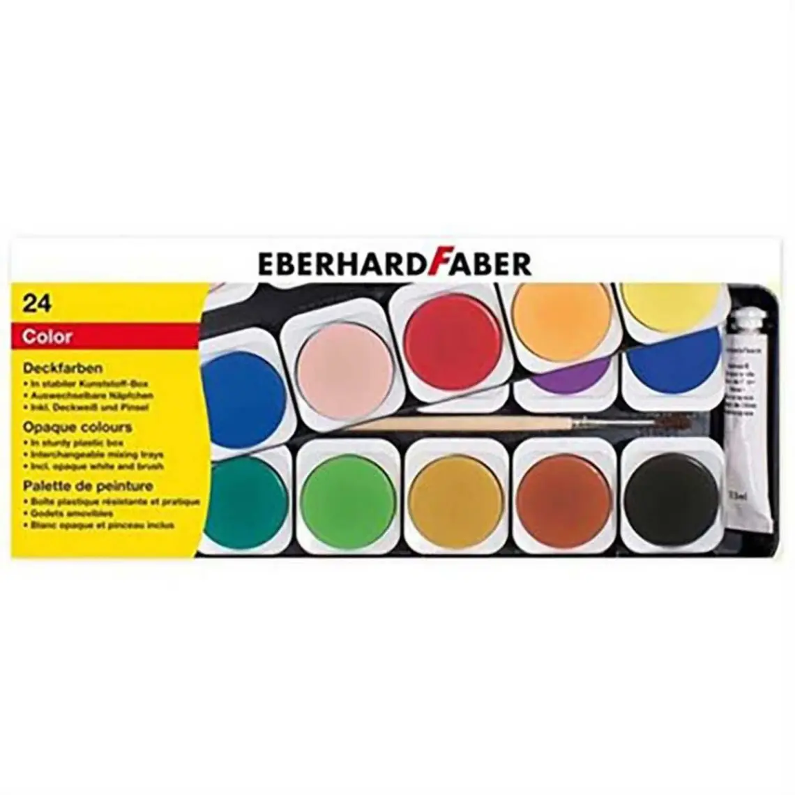 Eberhard Faber Suluboya 24 Renk Plastik Kutu