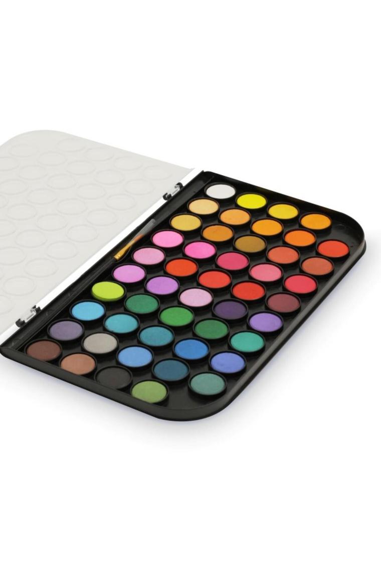Artzone 48 Renk Tablet Suluboya Seti - Su Hazneli Fırça Hediyeli