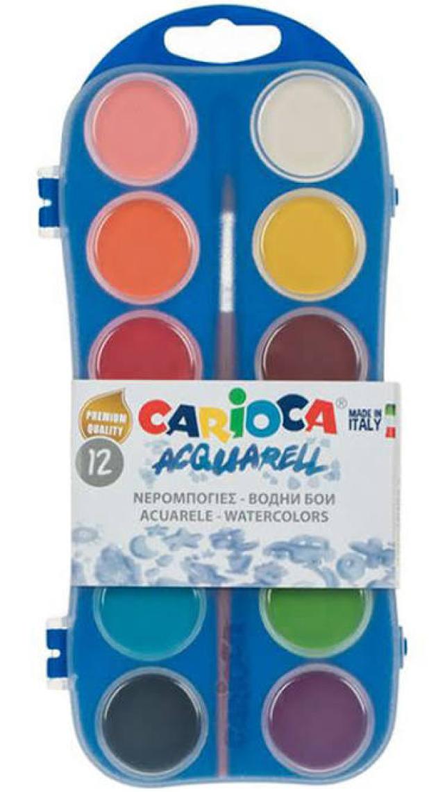 Carioca Sulu Boya 12'li Plastik Kutu