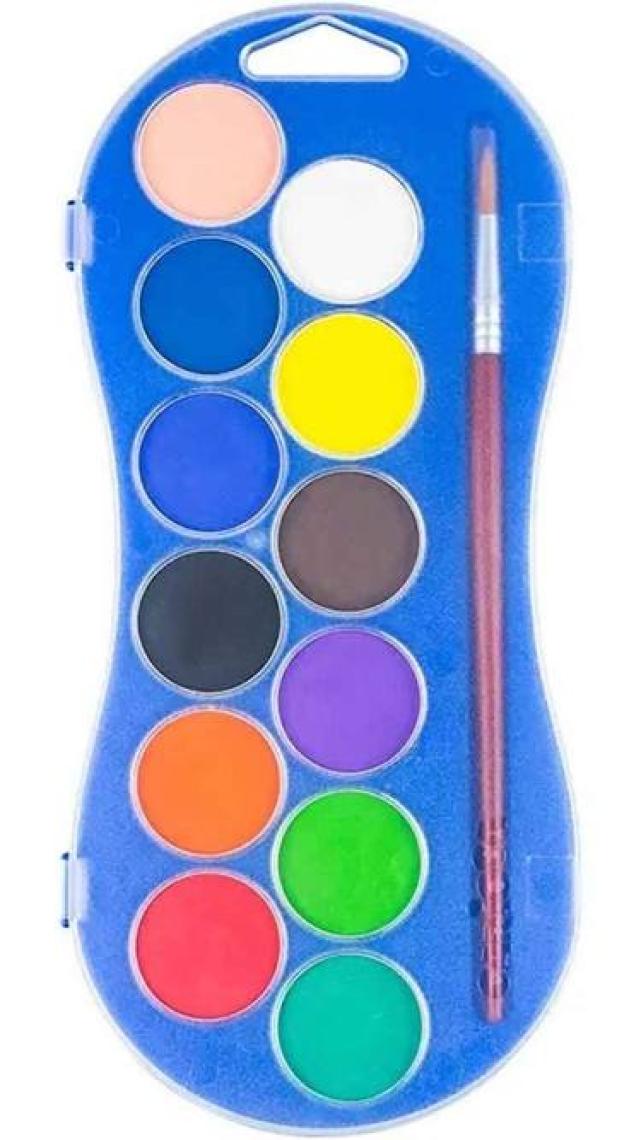 Carioca Sulu Boya 12'li Plastik Kutu