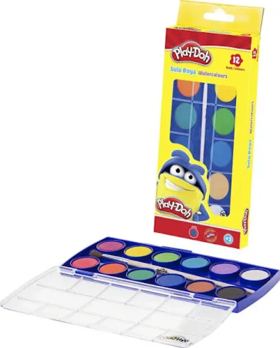 Play-Doh Suluboya 12 Renk Küçük Su002