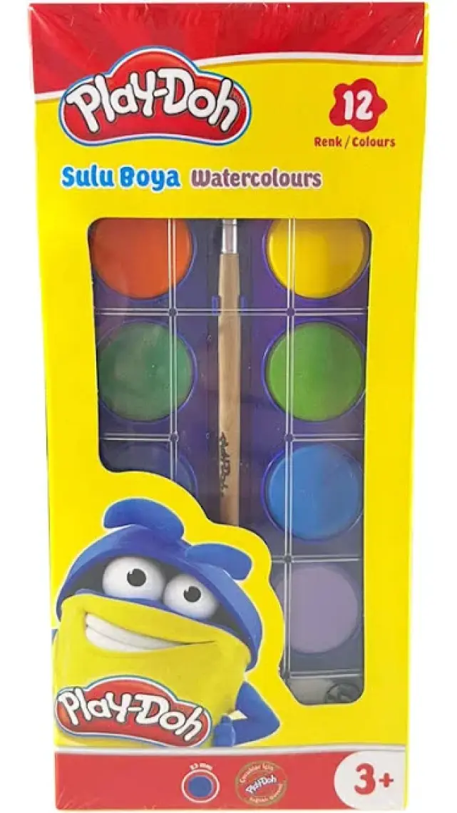 Play-Doh Suluboya 12 Renk Küçük Su002