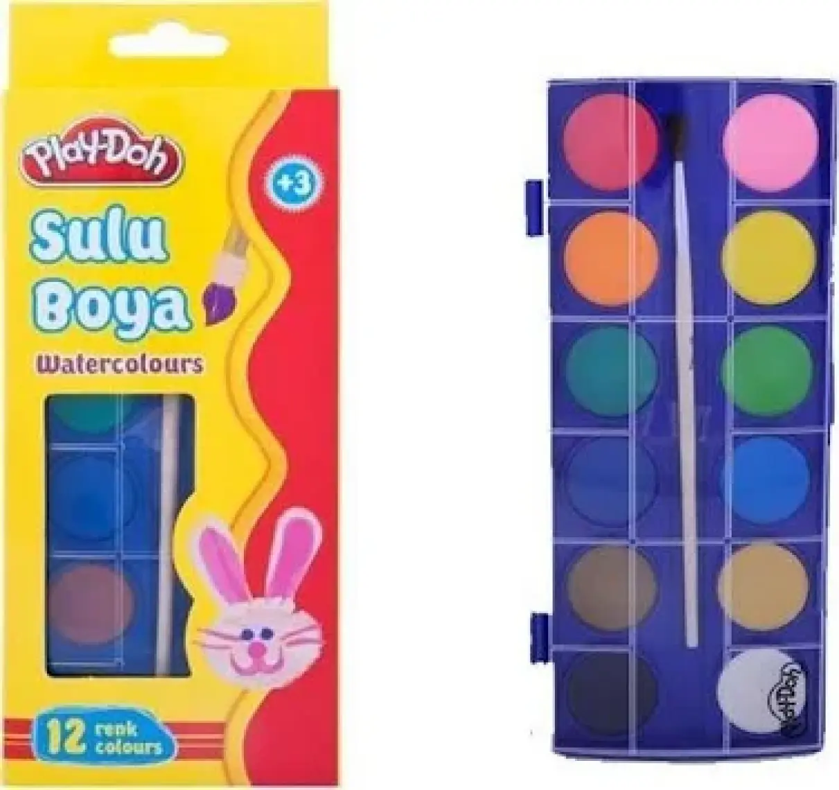Play-Doh Suluboya 12 Renk Küçük Su002
