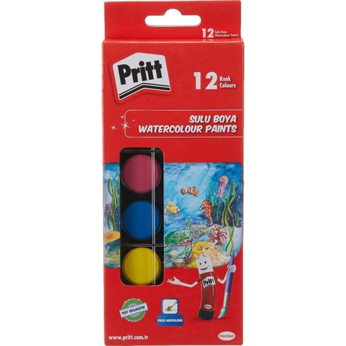 Pritt Sulu Boya - 12 Renk - Küçük Tablet