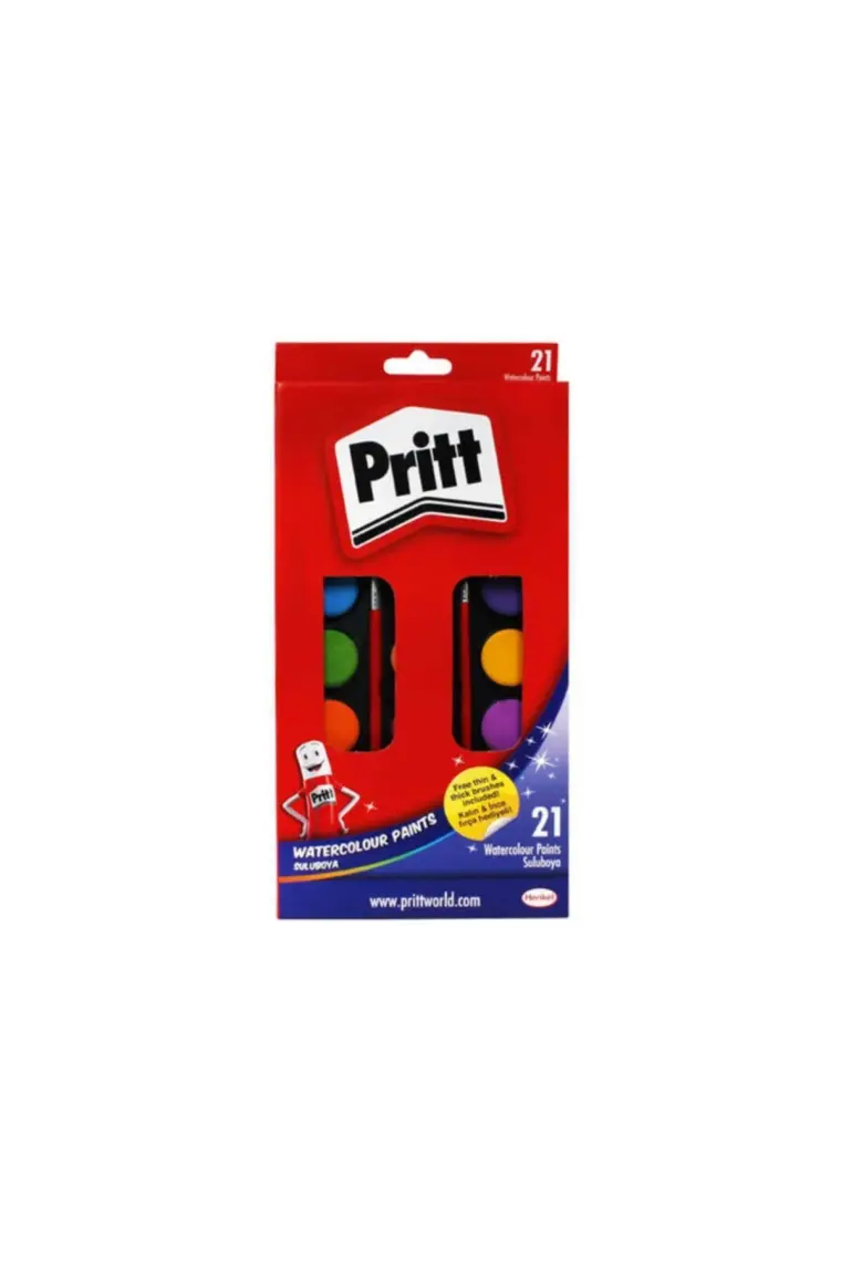 Pritt 21 Renk Suluboya Büyük Tablet