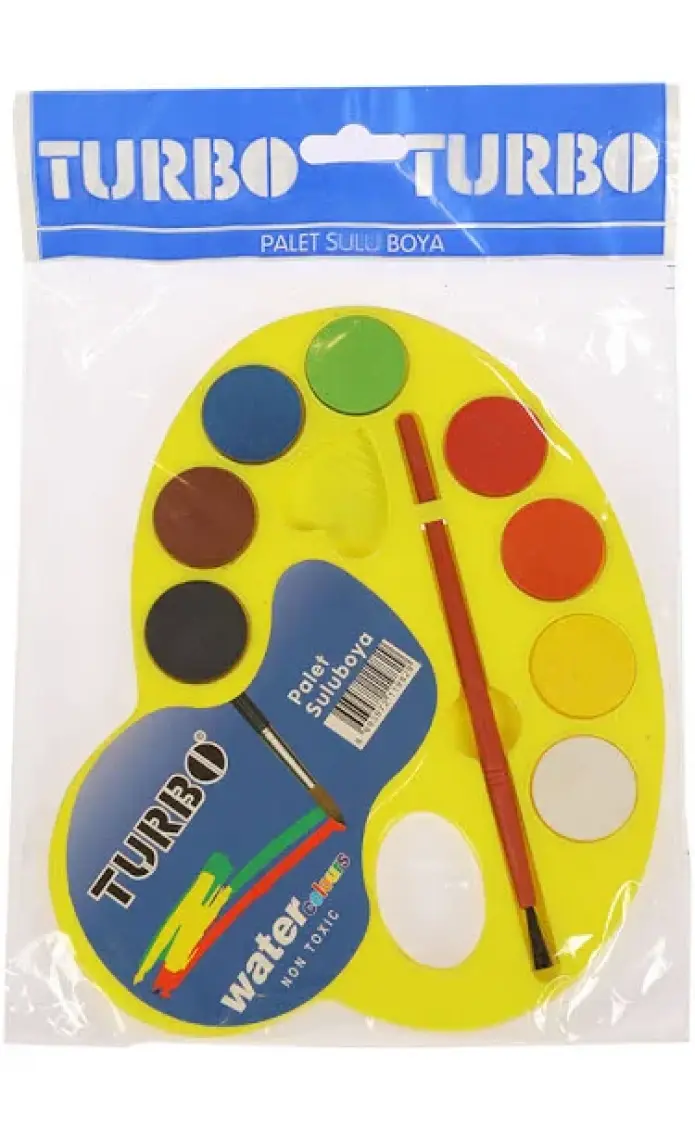 Turbo Sulu Boya Palet (8 Renk)
