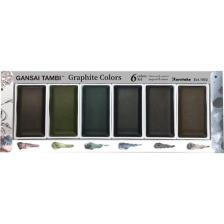 Zig Gansai Tambi Graphite Colors Sulu Boya Seti 6 Renk