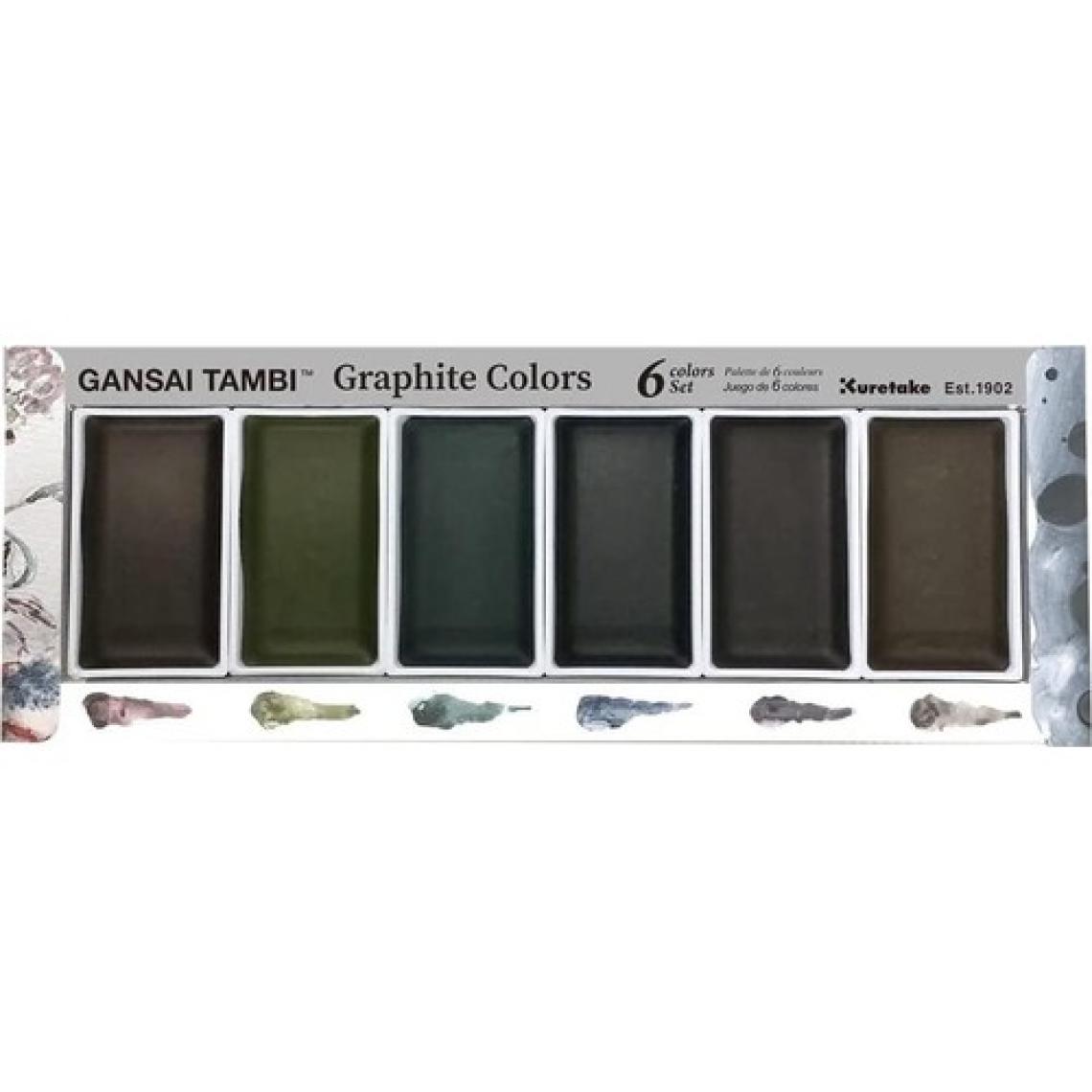 Zig Gansai Tambi Graphite Colors Sulu Boya Seti 6 Renk