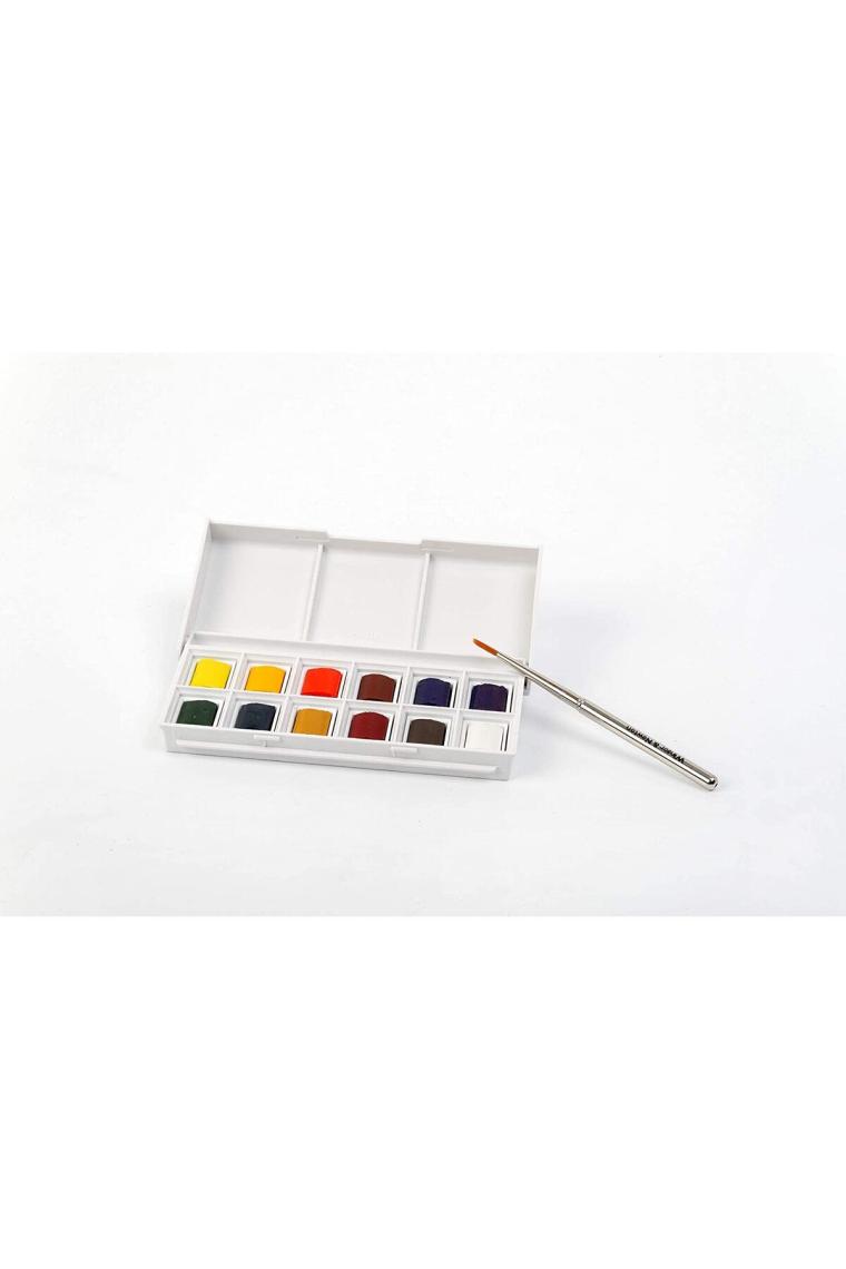 Winsor & Newton Cotman Sulu Boya Cep Tipi 12'Li