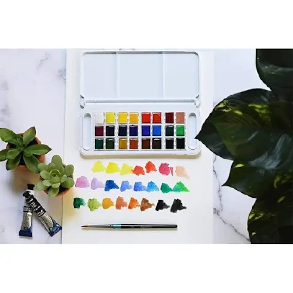 Aquafine 24lü Travel Set Plastik Kutulu Tablet Sulu Boya Seti