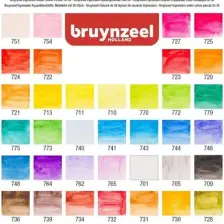 Bruynzeel Expression Aquarelle Kuru-Sulu Boya Kalemi Seti 36 Renk