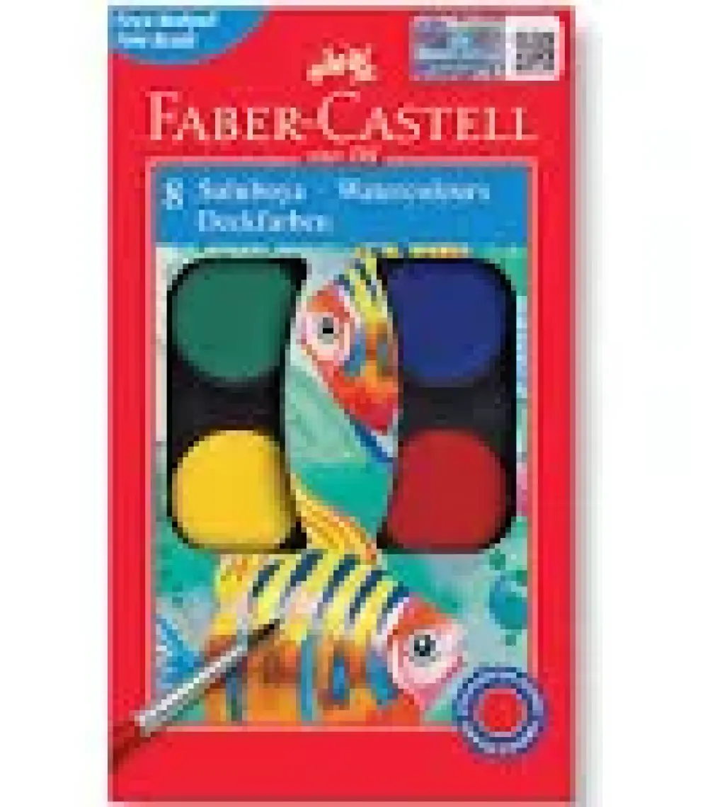 Faber-Castell Redline Suluboya 8 Renk Küçük Boy (5292125008)