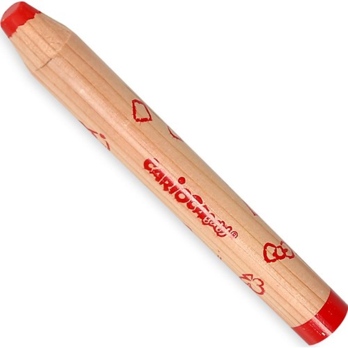 Carioca "3 in 1" Jumbo Bebek Ahşap Gövdeli Kuru Boya Kalemi 6'lı