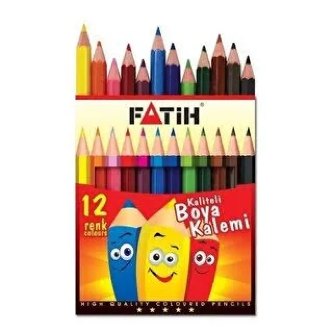 Fatih Kuruboya 12 Renk Yarım Boy(Küçük Boy)