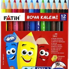 Fatih Kuruboya 12 Renk Yarım Boy(Küçük Boy)