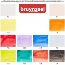 Bruynzeel Expression Aquarelle  Kuru-Sulu Boya Kalem Seti  12 Renk Metal Kutu