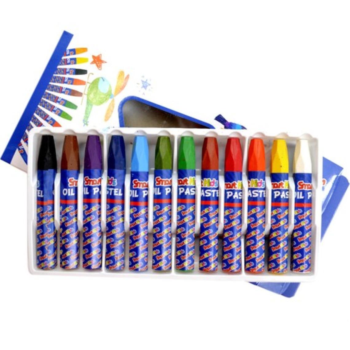 Smart Kids Pastel BOYA12'LI + Kuru Boya Kalemi 12'li + Keçeli Boya Kalemi 12'li