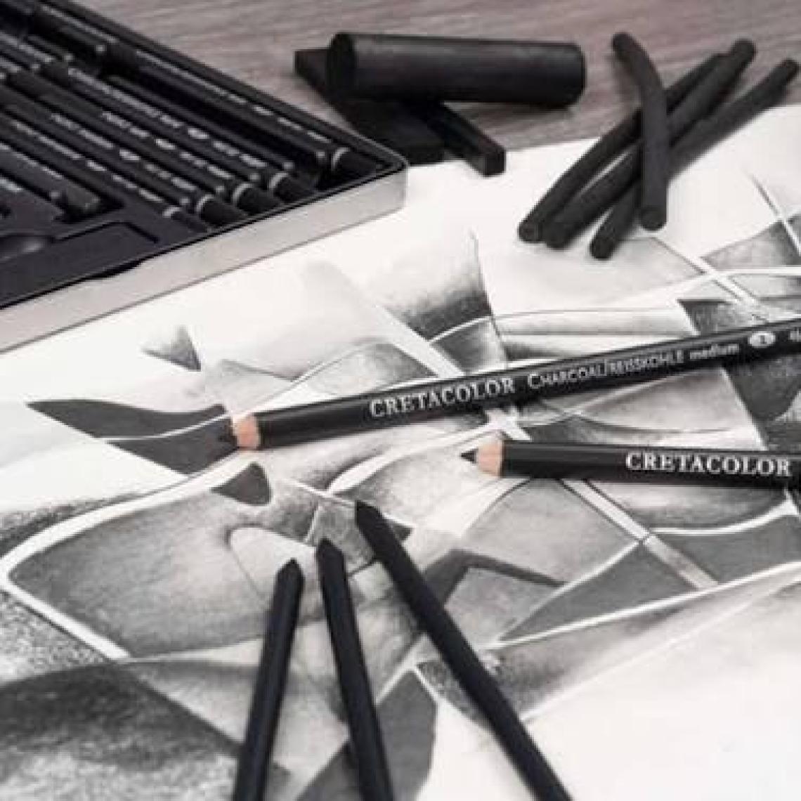 Cretacolor Charcoal Pencils Soft Kömür Kalemi Sertlik 1 460 01