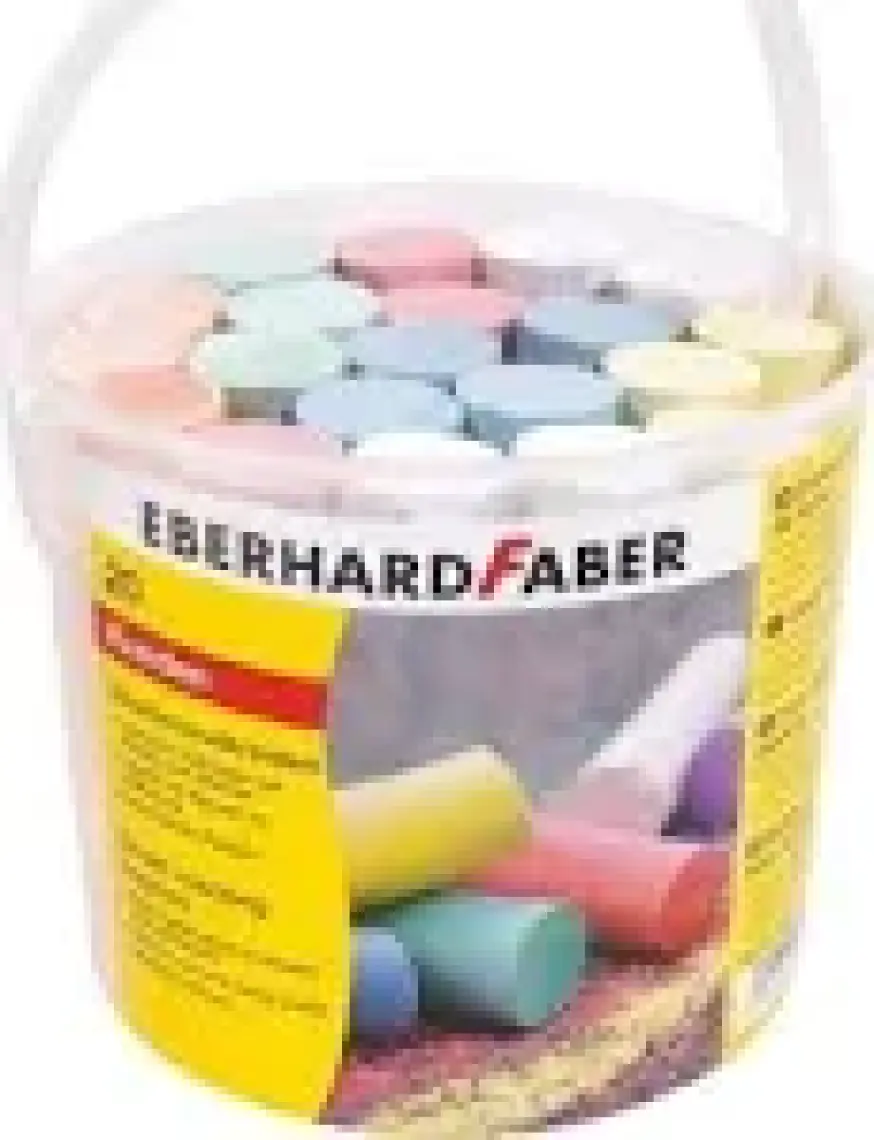 Eberhard Faber Sokak İşaretleme Pasteli - 20 Parça, Karışık Renkler, 10 cm Silindirik