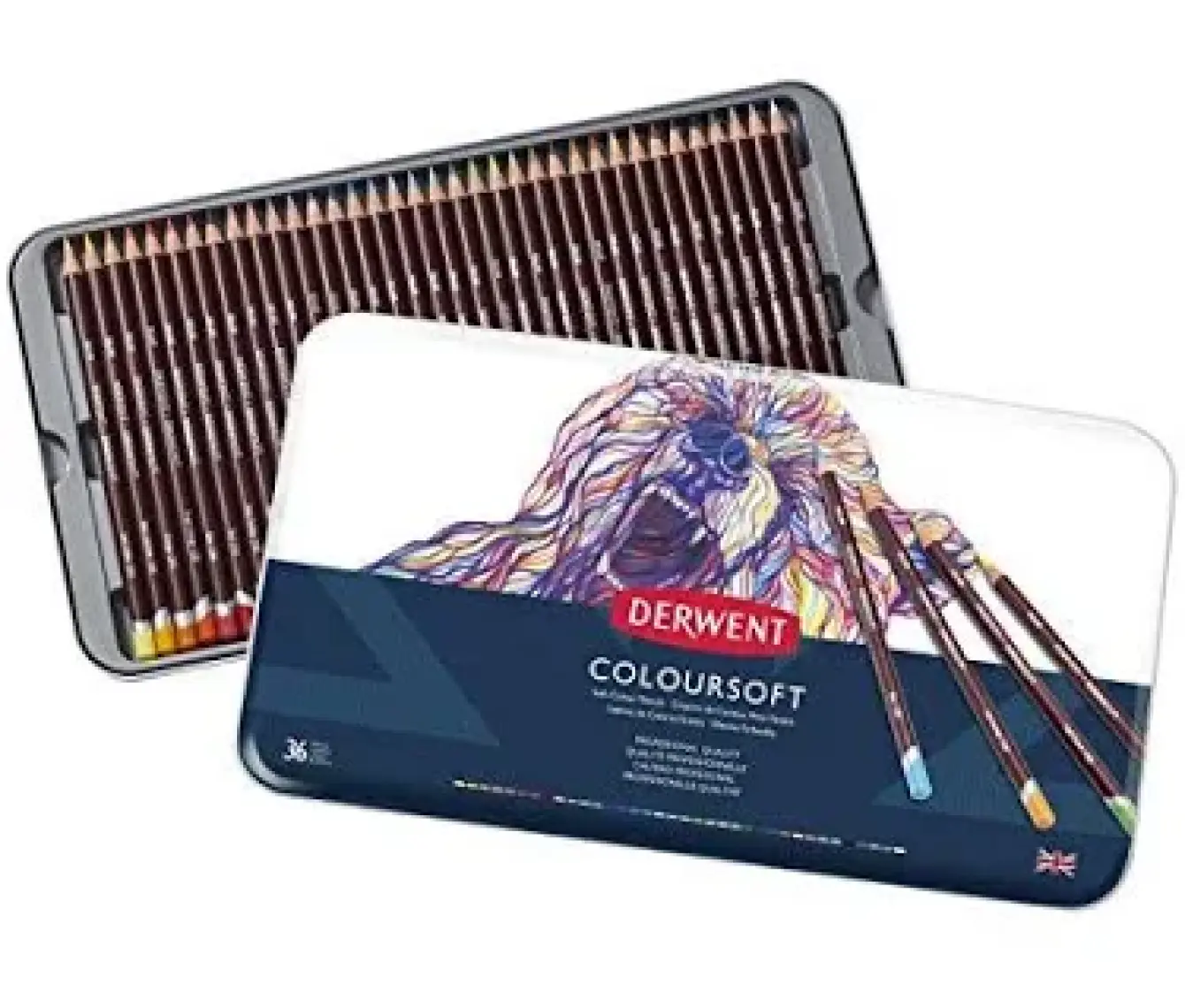 Derwent Coloursoft Kuru Boya Kalemi 36LI Set