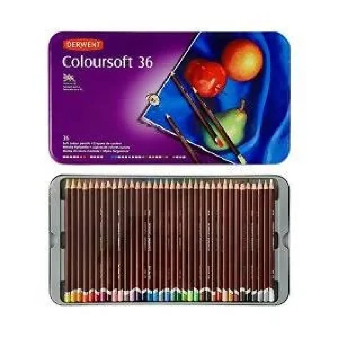 Derwent Coloursoft Kuru Boya Kalemi 36LI Set
