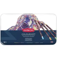 Derwent Coloursoft Kuru Boya Kalemi 36LI Set