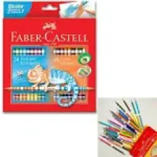 Faber-Castell Bicolor Çift Uçlu Boya Kalemi Seti 24 Adet – 48 Canlı Renk ile Yumuşak ve Keyifli Boyama