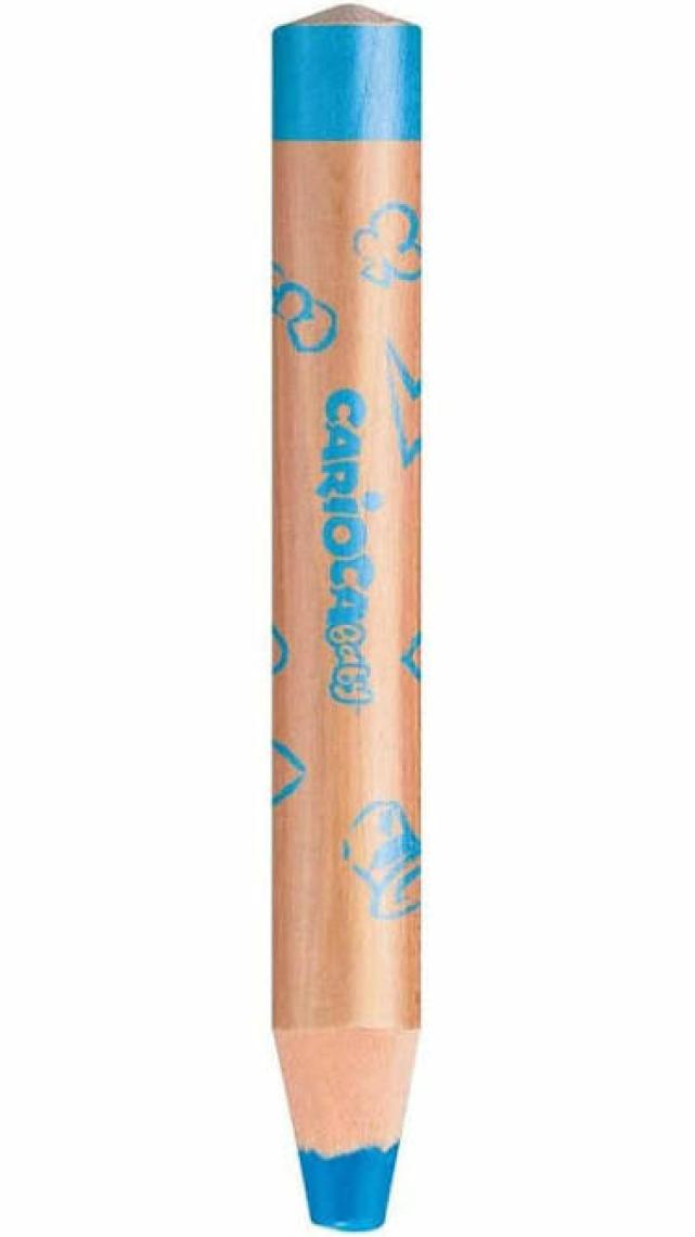 Carioca "3 in 1" Jumbo Bebek Ahşap Gövdeli Boya Kalemi 10'lu