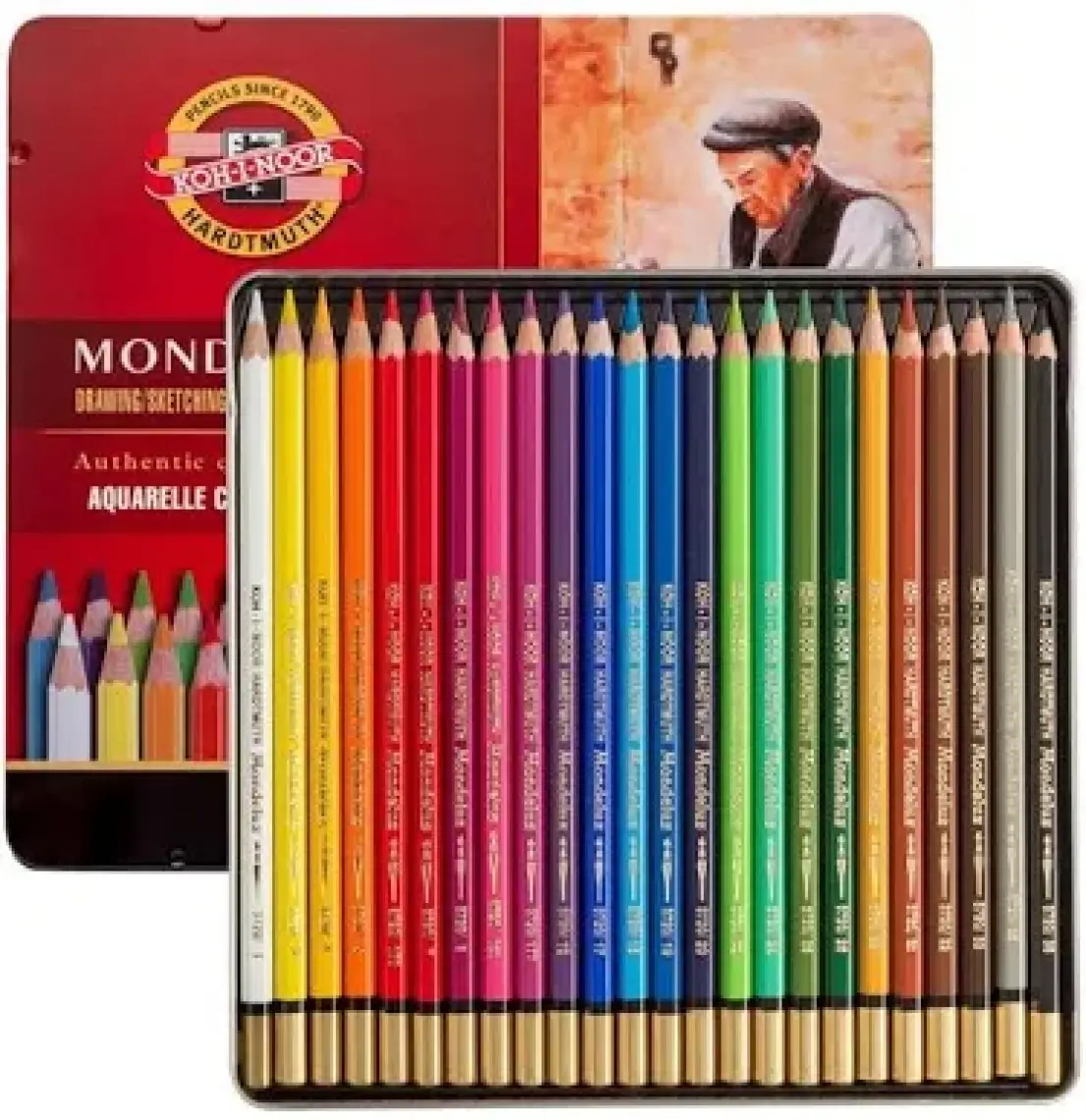 Koh-İ Noor Polycolor Kuruboya Kalem Seti 12'Li Metal Kutu N:3822