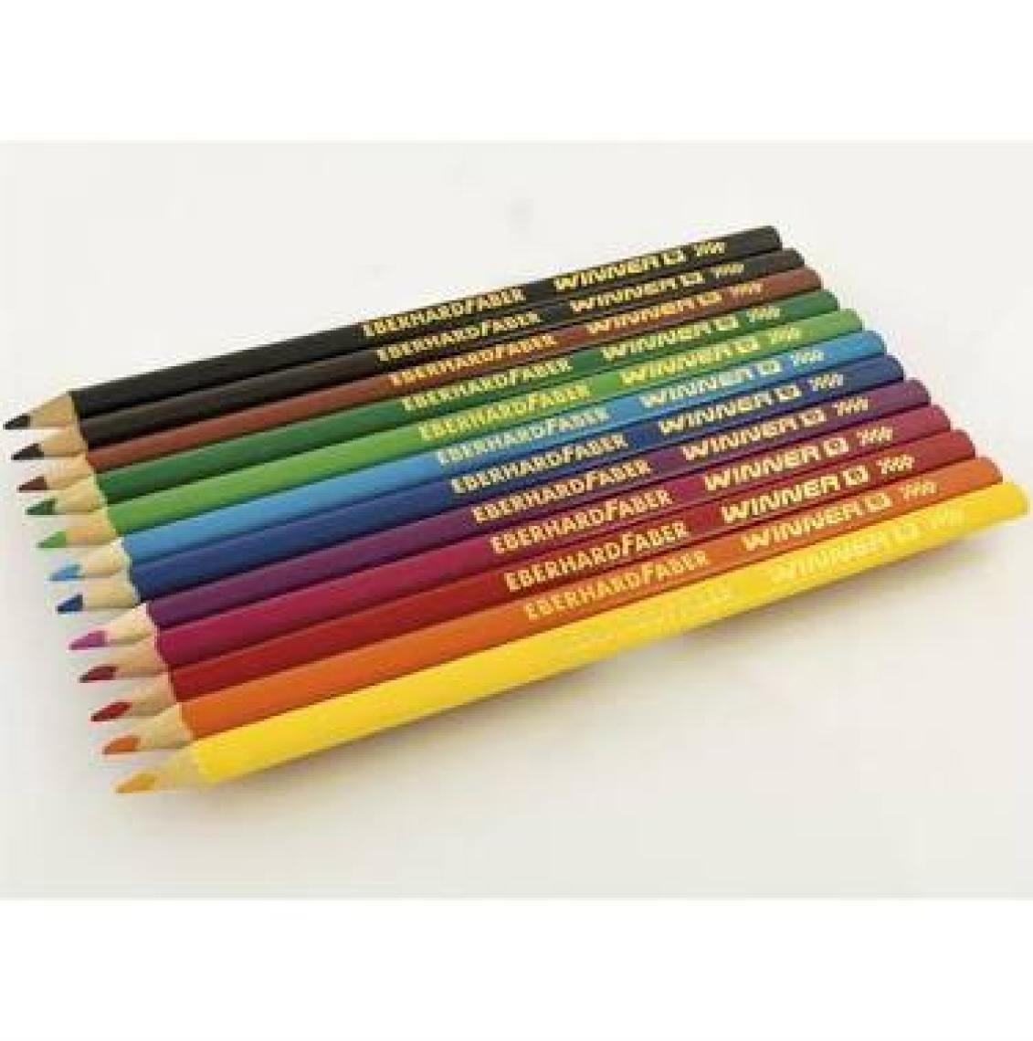 Eberhard-Faber 12li Winner üçgen kuruboya kalemi, 3mm mine