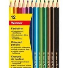 Eberhard-Faber 12li Winner üçgen kuruboya kalemi, 3mm mine