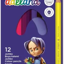 Adel Jumbo Hexa Boya Kalemi 12 Renk Tam Boy