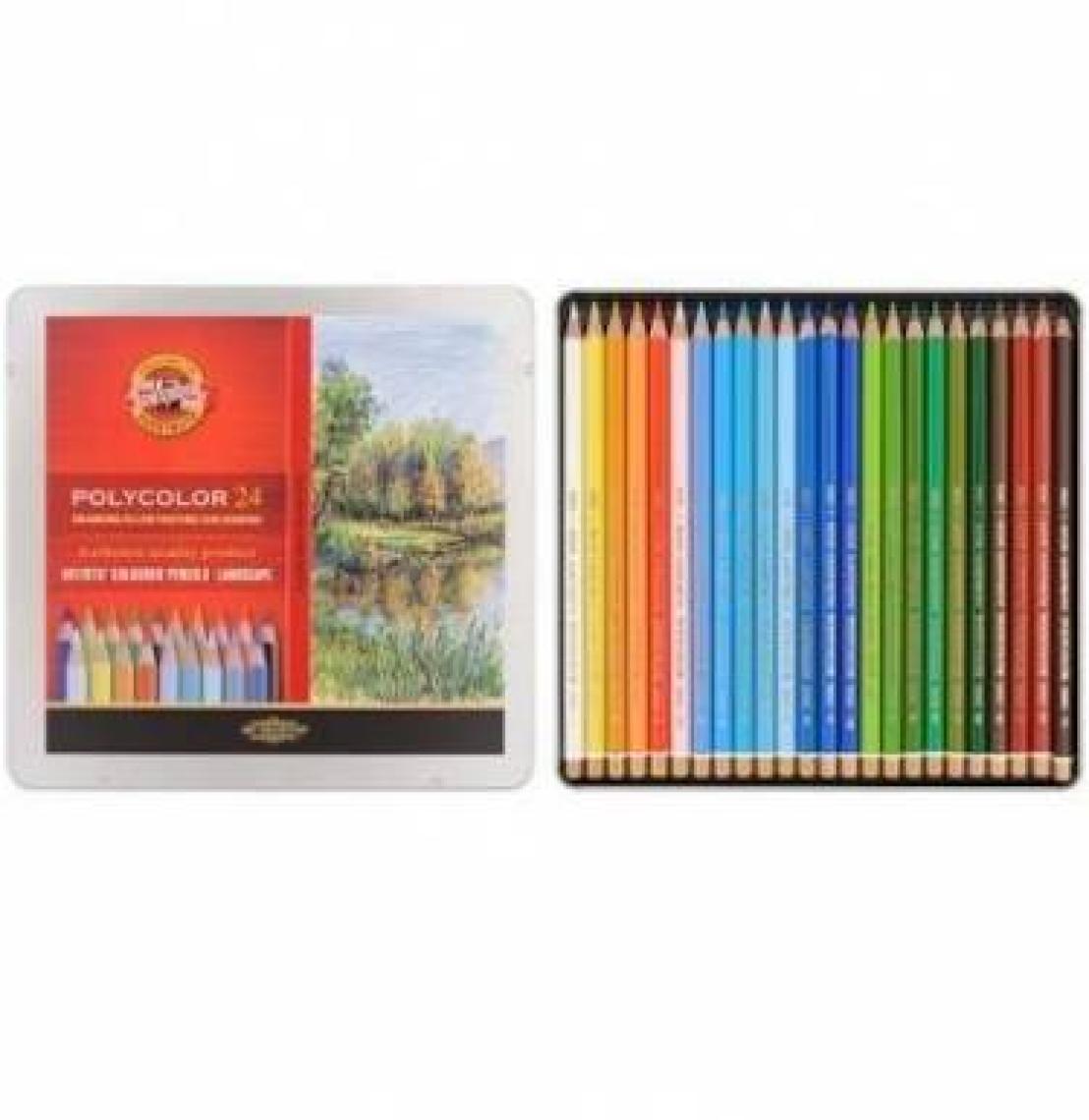 Koh-i Noor Polycolor Kuru Boya Kalemi 24'lü N:3824