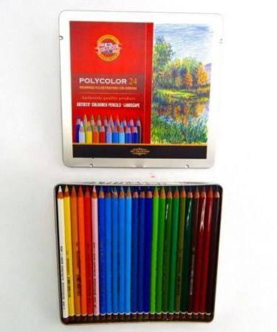 Koh-i Noor Polycolor Kuru Boya Kalemi 24'lü N:3824