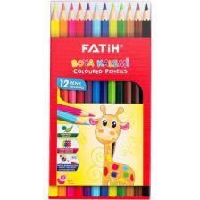 Fatih 12 Renk Tam Boy Kuru Boya Kalemi 33112