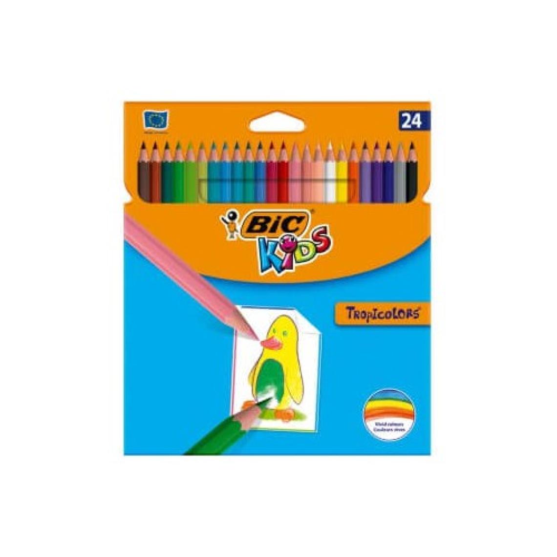 Bic Tropicolors 24 Renk Kuru Boya Kalemi / 9375182