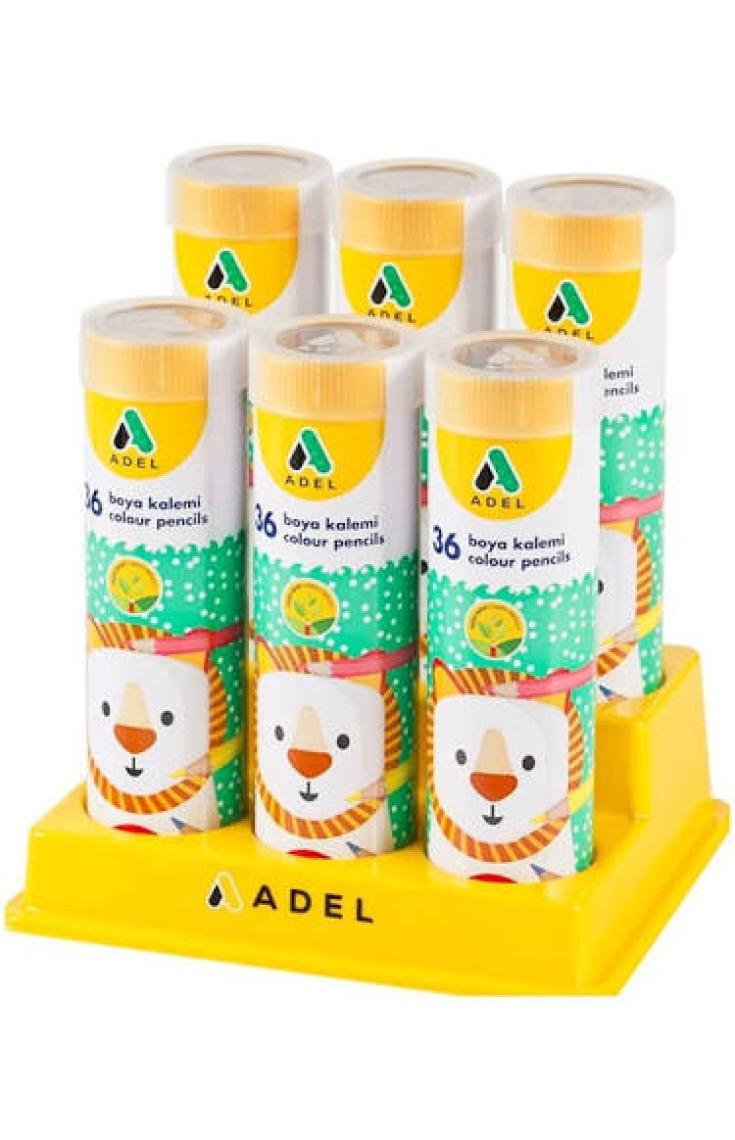 Adel Metal Tüp Boya Kalemi 36 Renk Tam Boy