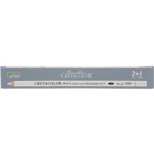 Cretacolor White Chalk Oil Pencil Soft Sanatçı Çizim Kalemi 461 61