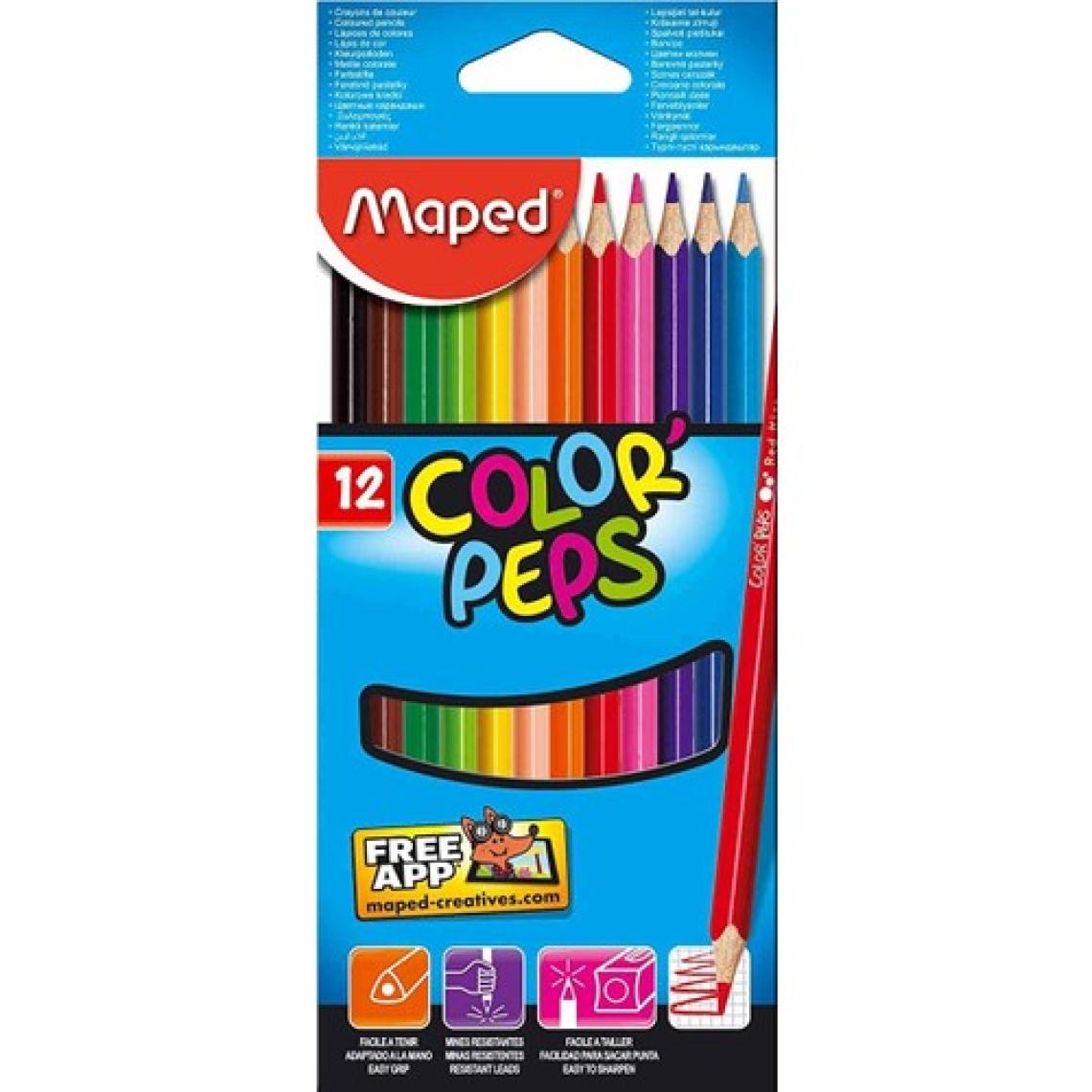 Maped Kuru Boya 12 Renk Color Peps