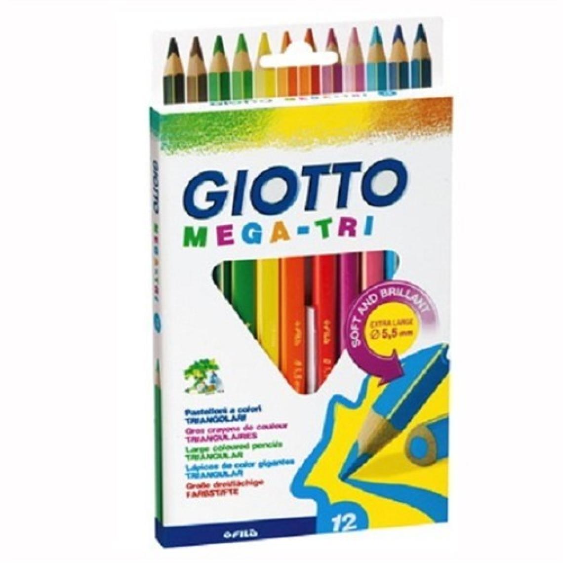 Giotto Mega Tri Kuru Boya Kalemi Asklılı Paket 12'Li 220600