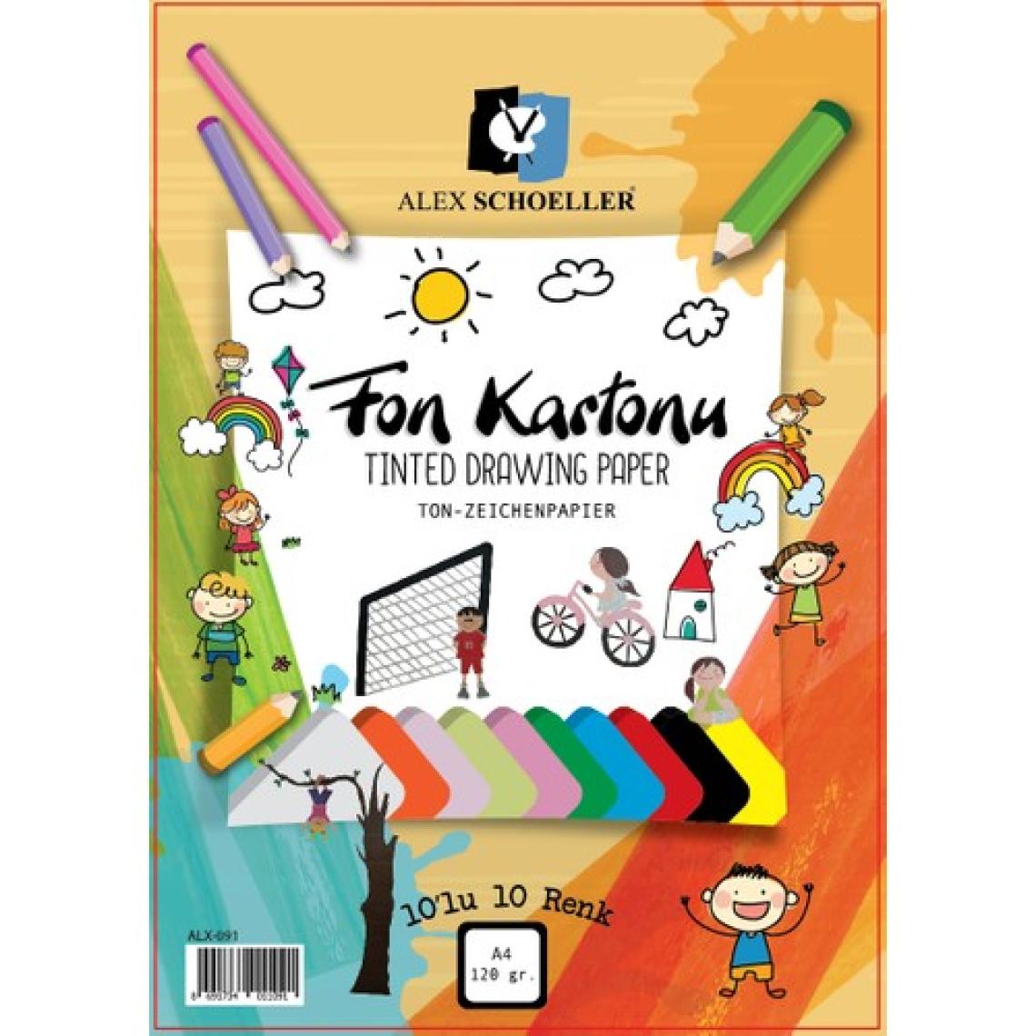 Alex Schoeller Fon Kartonu A4 10 Lu Poşet