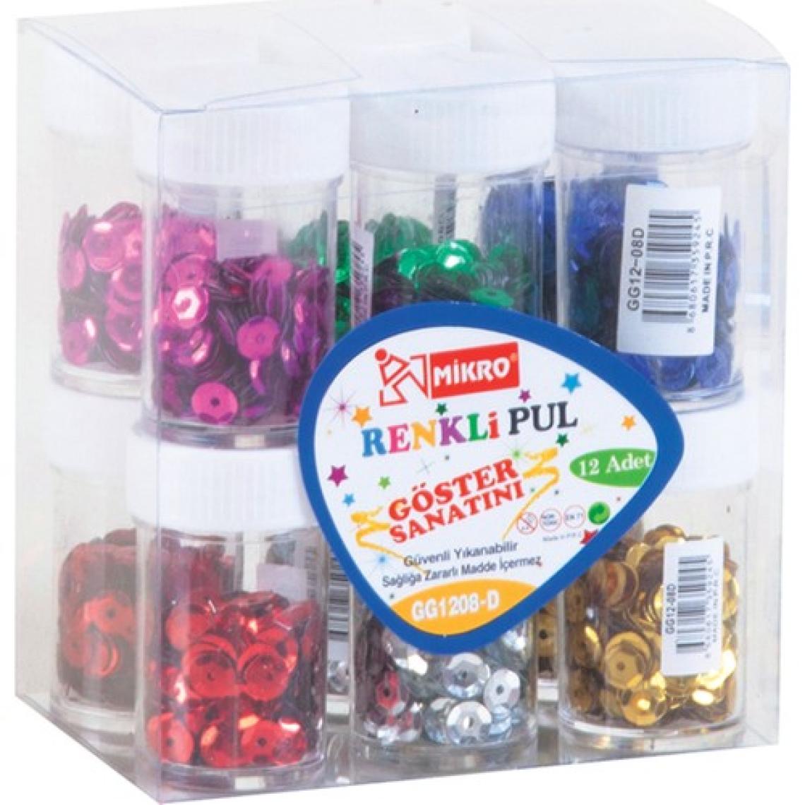 Mikro Pul Yuvarlak Gg-1208D 12 Li (1 Paket 12 Adet)