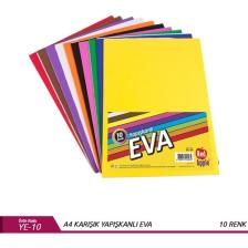 Red Apple A-4 Yapışkanlı Eva 10 Renk Ra Eva002